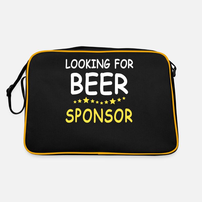 Bier Sprüche Trinksprüche Bierliebhaber Retro Tasche