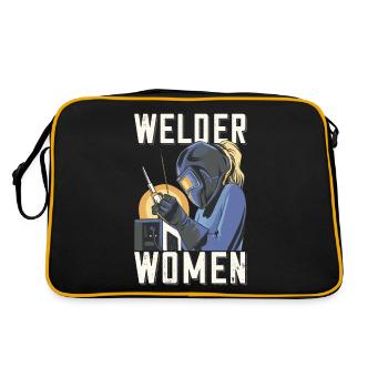 Welder outfit for welders - Retro Bag - black/gold - Back