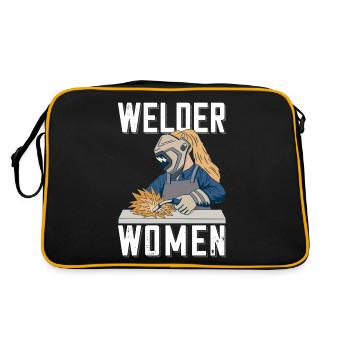 Welder outfit for welders - Retro Bag - black/gold - Back
