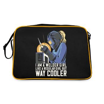 Welder Mama pour soudeurs et - Sac Retro - noir/or - Dos