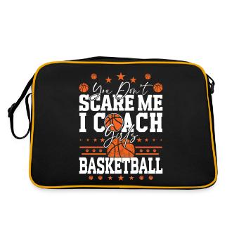 Tu ne me fais pas peur J’entraîne le basketball - Sac Retro - noir/or - Dos