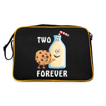 BISCUIT AU LAIT DEUX POUR TOUJOURS - Sac Retro - noir/or - Dos