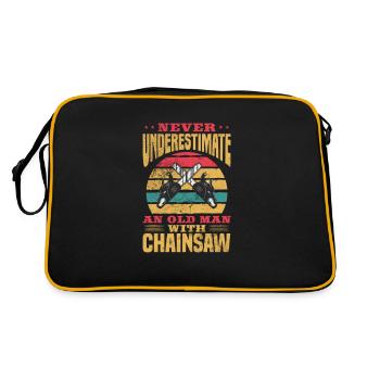 Arborist Tree Climber Arborist Gift - Retro Bag - black/gold - Back