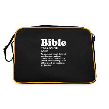 Athée - Sac Retro - noir/or - Dos