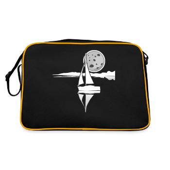 Voilier Voile Club Voile Moon Sailors - Sac Retro - noir/or - Dos