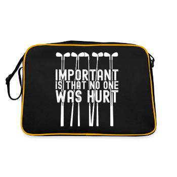 Golf Club de golf Golfeur Golfeur - Sac Retro - noir/or - Dos