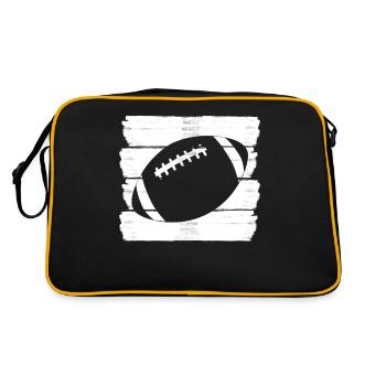 Rugby football Joueurs de rugby - Sac Retro - noir/or - Dos