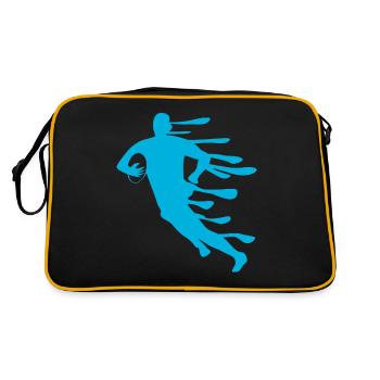Joueurs de rugby Rugby ballon Rugby - Sac Retro - noir/or - Dos