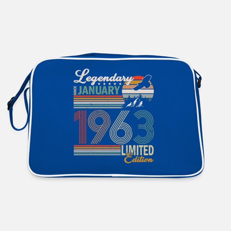 Geburtstagsgeschenk Januar 1963 Retro Tasche