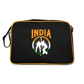 Cricket - Retro Tasche - Schwarz/Gold - Hinten