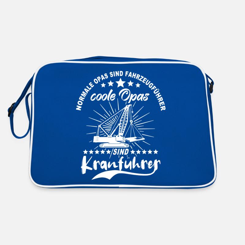 Kranfahrer Opa Kran Retro Tasche