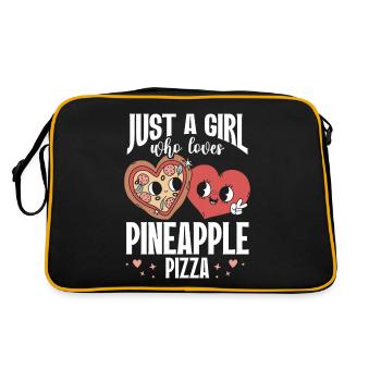 Pizza Baker Cadeau Italie Pizza Lovers Pizza - Sac Retro - noir/or - Dos