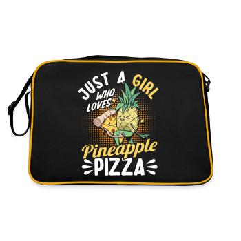 Pizza Baker Cadeau Italie Pizza Lovers Pizza - Sac Retro - noir/or - Dos