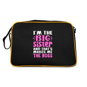 Older sister - Retro Bag - black/gold - Back