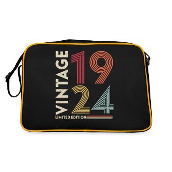 1924 - Born in 1924 - Fantastic since 1924 - Retro Bag - black/gold - Back