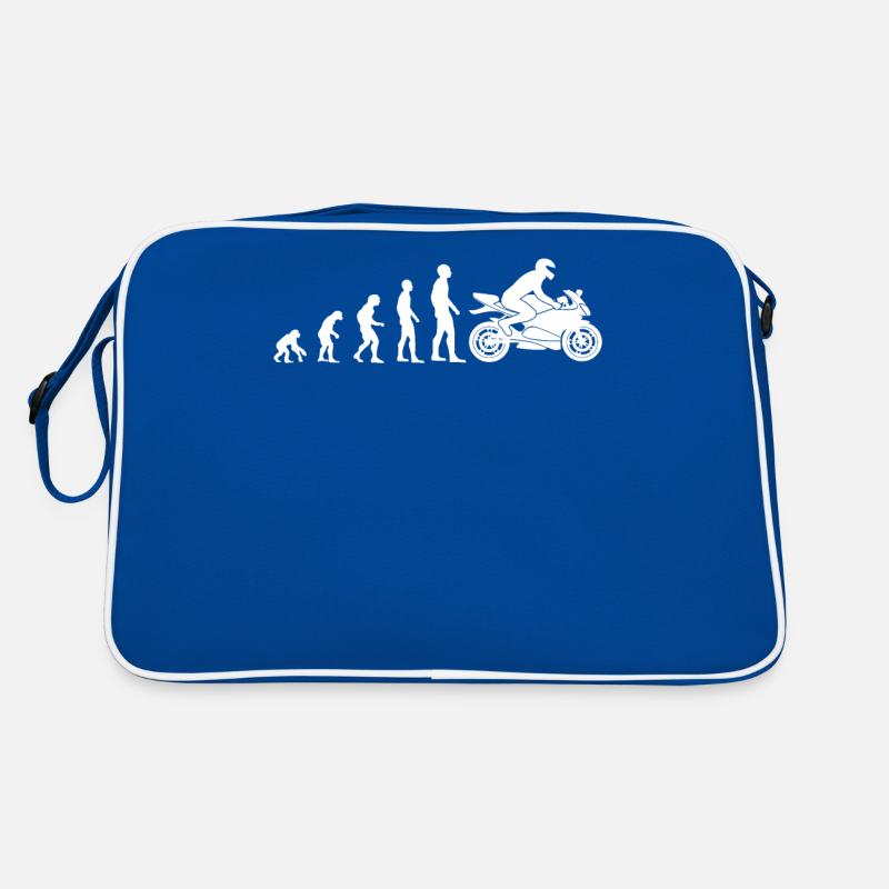 Motorradfahrer Lustige Evolution Motorrad Geschenk Retro Tasche