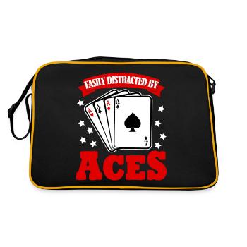Poker Poker Cartes Joueurs de poker - Sac Retro - noir/or - Dos