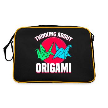 Thinking About Origami - Retro Bag - black/gold - Back