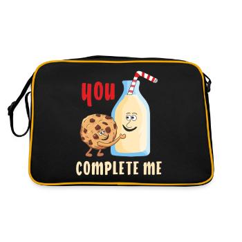 BISCUIT AU LAIT TU ME COMPLÈTE - Sac Retro - noir/or - Dos