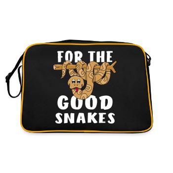 FOR GOOD SNAKES - Retro Bag - black/gold - Back