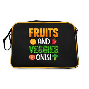 Fruits et légumes seulement - Sac Retro - noir/or - Dos