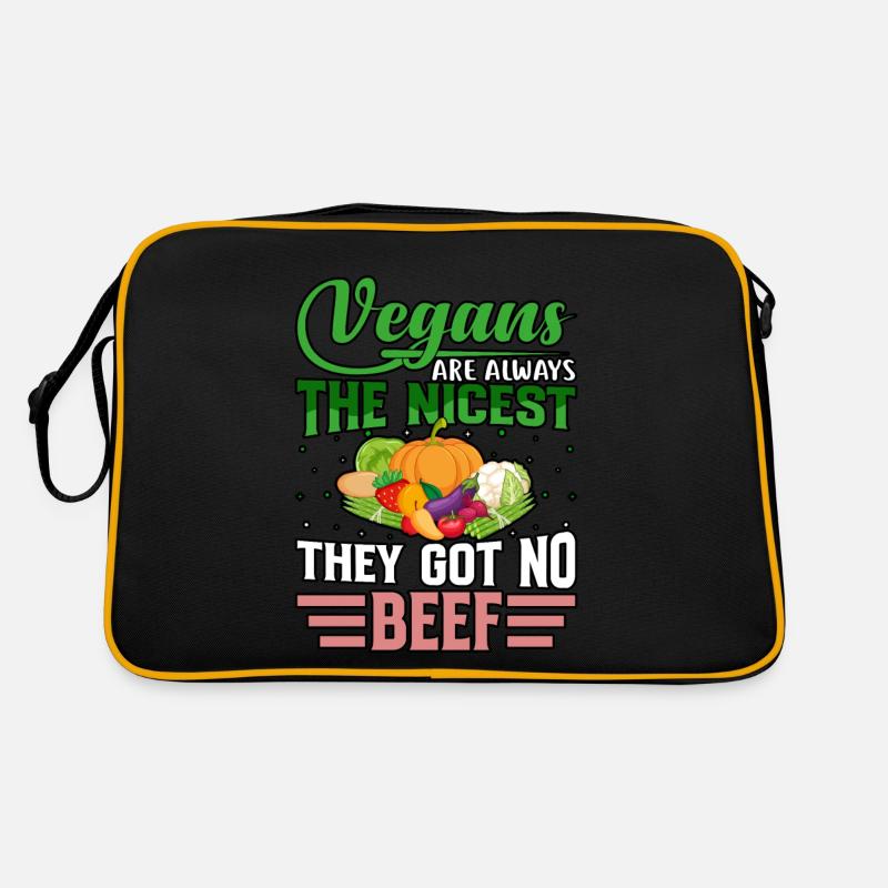 Les végétaliens sont toujours les plus gentils, ils n’ont pas de bœuf Sac Retro