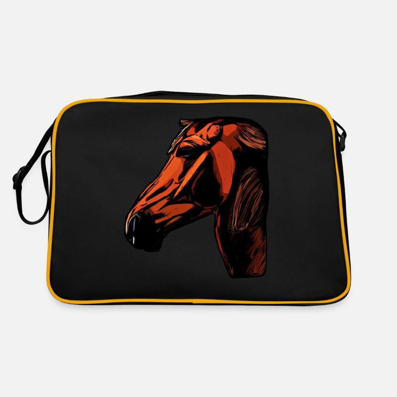 Motif d’animal de cheval Sac Retro