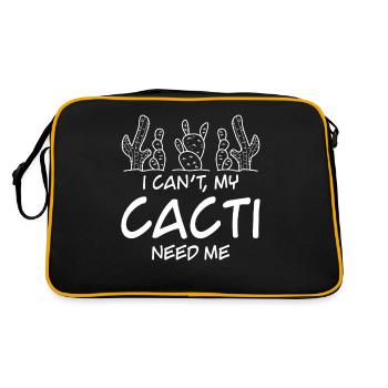 Cactus Garden Cacti - Retro Bag - black/gold - Back