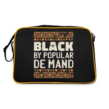 Black from popular demand festival America quote - Retro Bag - black/gold - Back