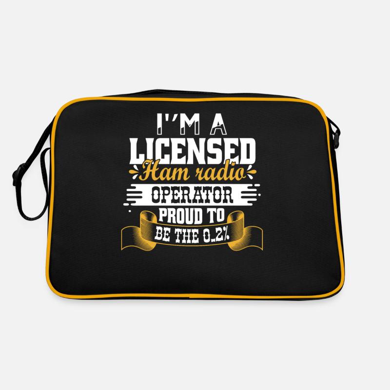 Ich bin ein lizenzierter Funker Retro Tasche