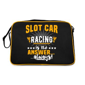 Slot Car Racing - Retro Bag - black/gold - Back