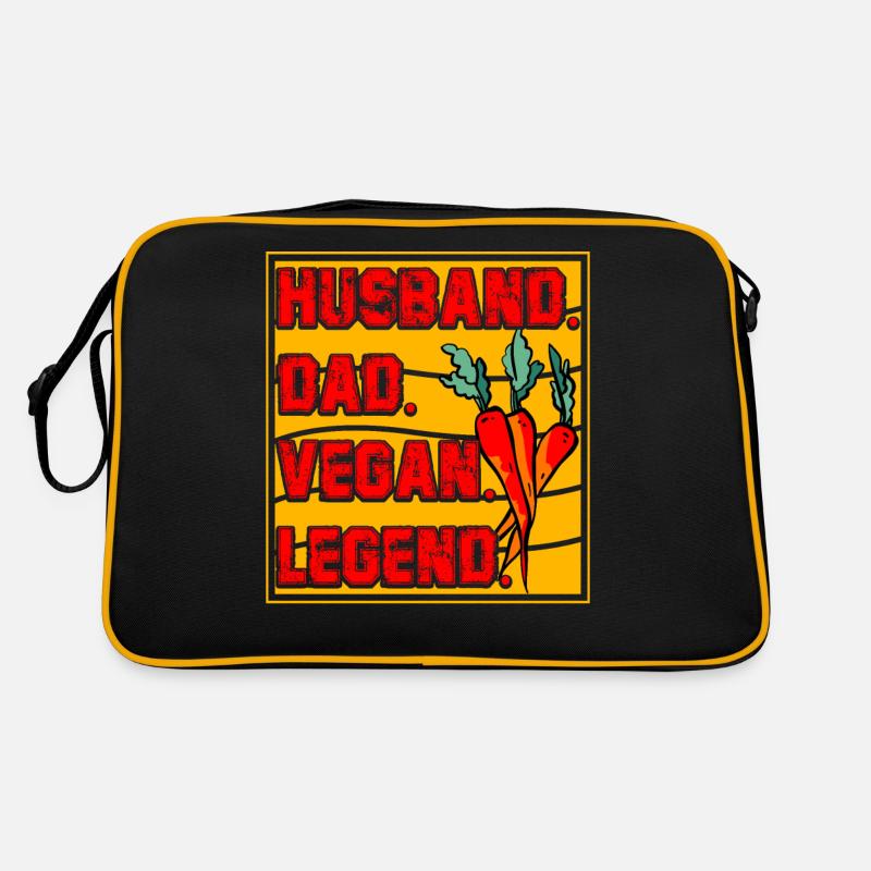 Husband Dad Vegan Legend Retro Bag