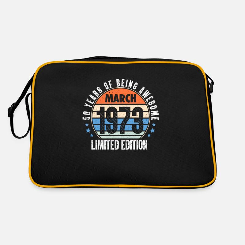 Mars 1973 - Sac Retro - noir/or