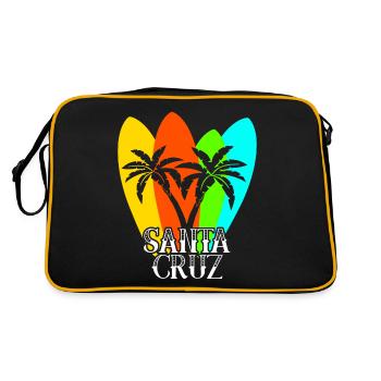 Surfboard Santa Cruz Surfer - Retro Bag - black/gold - Back