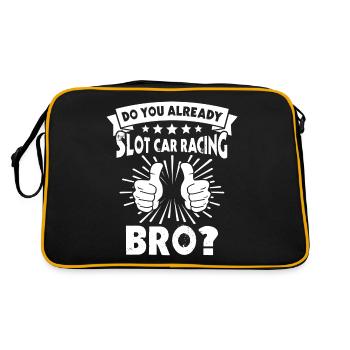 Slot Racing Slot Car - Retro Bag - black/gold - Back