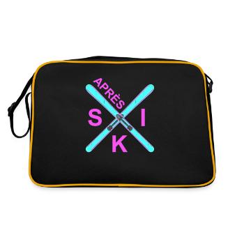 Aprés Ski Sports d’hiver Fête Ski - Sac Retro - noir/or - Dos