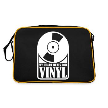 Vinyl Record Records - Retro Bag - black/gold - Back