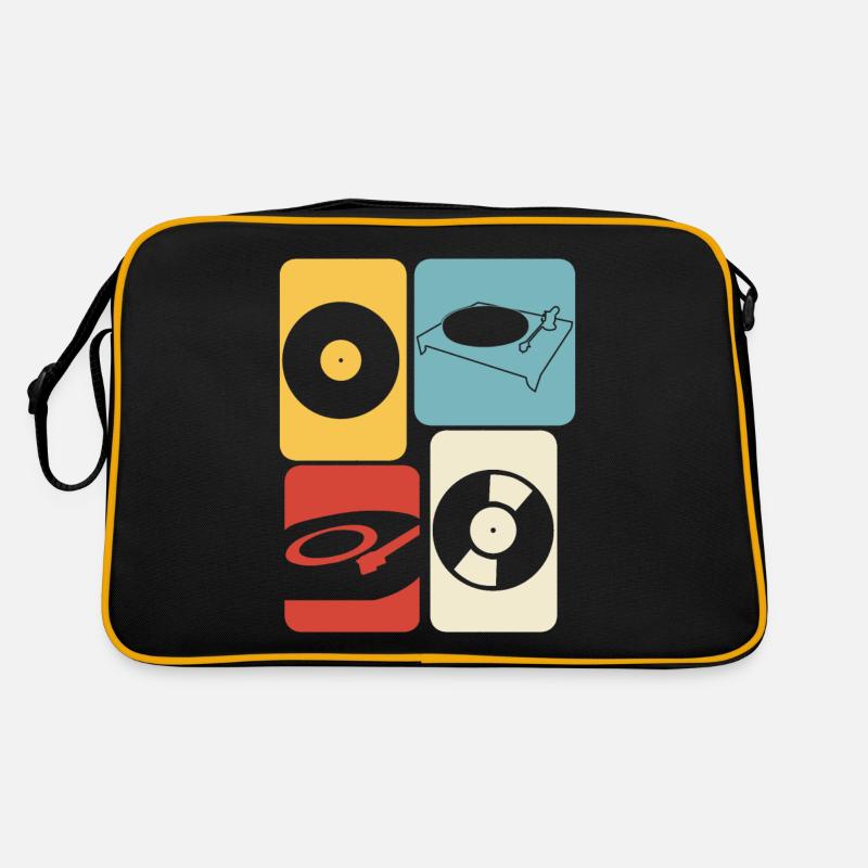 Platine vinyle rétro Record Sac Retro