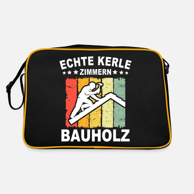 Zimmermann Sprüche Zimmern Zimmerer Retro Tasche
