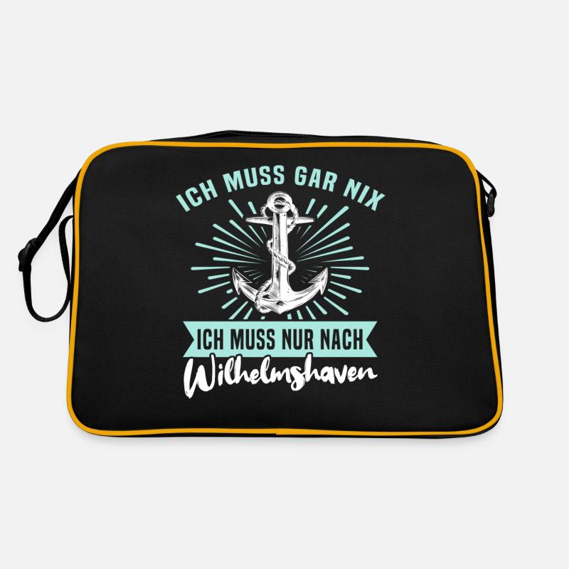 Wilhelmshavener Sprüche Wilhelmshaven Retro Tasche