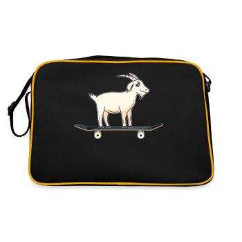 ENVIE DE FAIRE DU SKATEBOARD - Sac Retro - noir/or - Dos