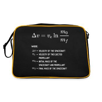 Rocket Equation Physics Rocket Science Physicist - Retro Bag - black/gold - Back