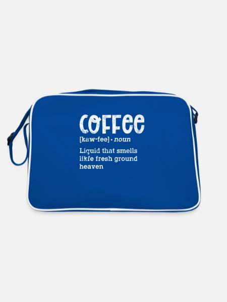 Café - Sac Retro - bleu/blanc - Dos