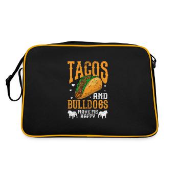 Deutsch Bulldog - Sac Retro - noir/or - Dos