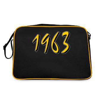 BIRTHDAY YEAR 1963 - Retro Bag - black/gold - Back