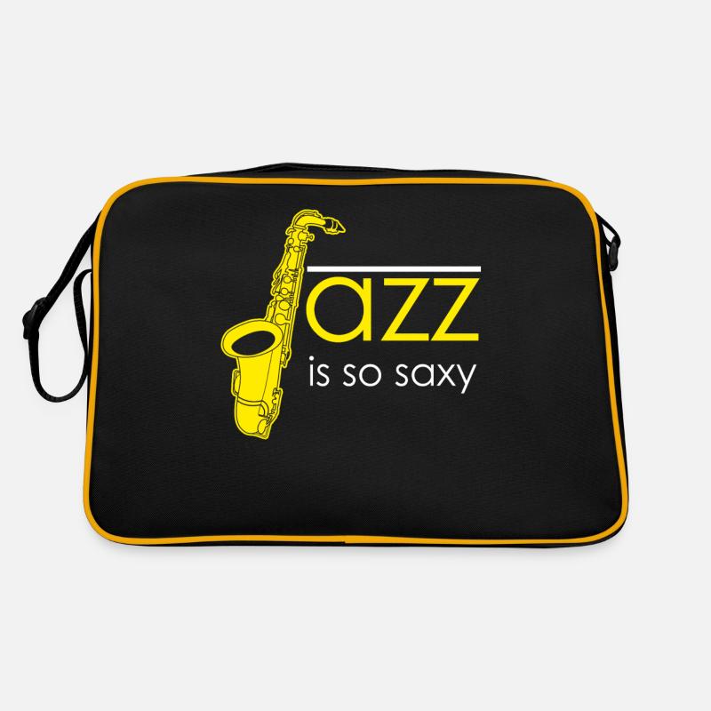 Saxophon Saxy Jazz Saxophonist Retro Tasche