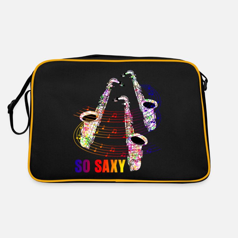 Saxophonist Jazz Saxy Saxophone Retro Tasche