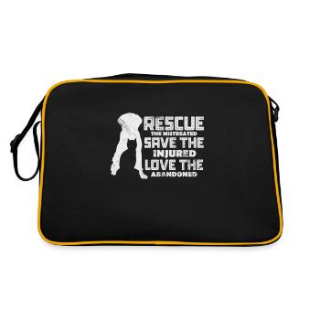 Sauvetage des animaux Droits des animaux Animal Love Animal Pet Gift - Sac Retro - noir/or - Dos