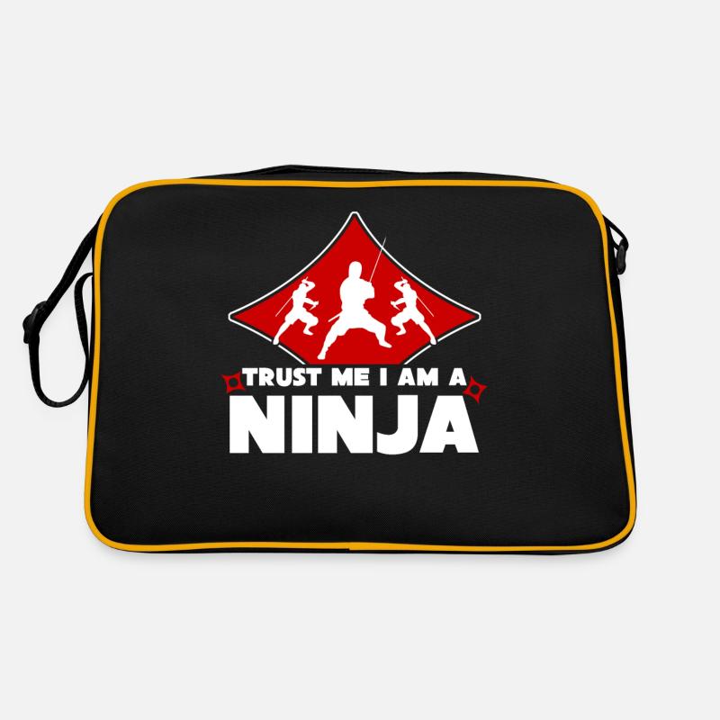 Ninja joke with ninjas Retro Bag