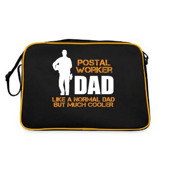 Postworker Papa Courier Postman Gift - Sac Retro - noir/or - Dos